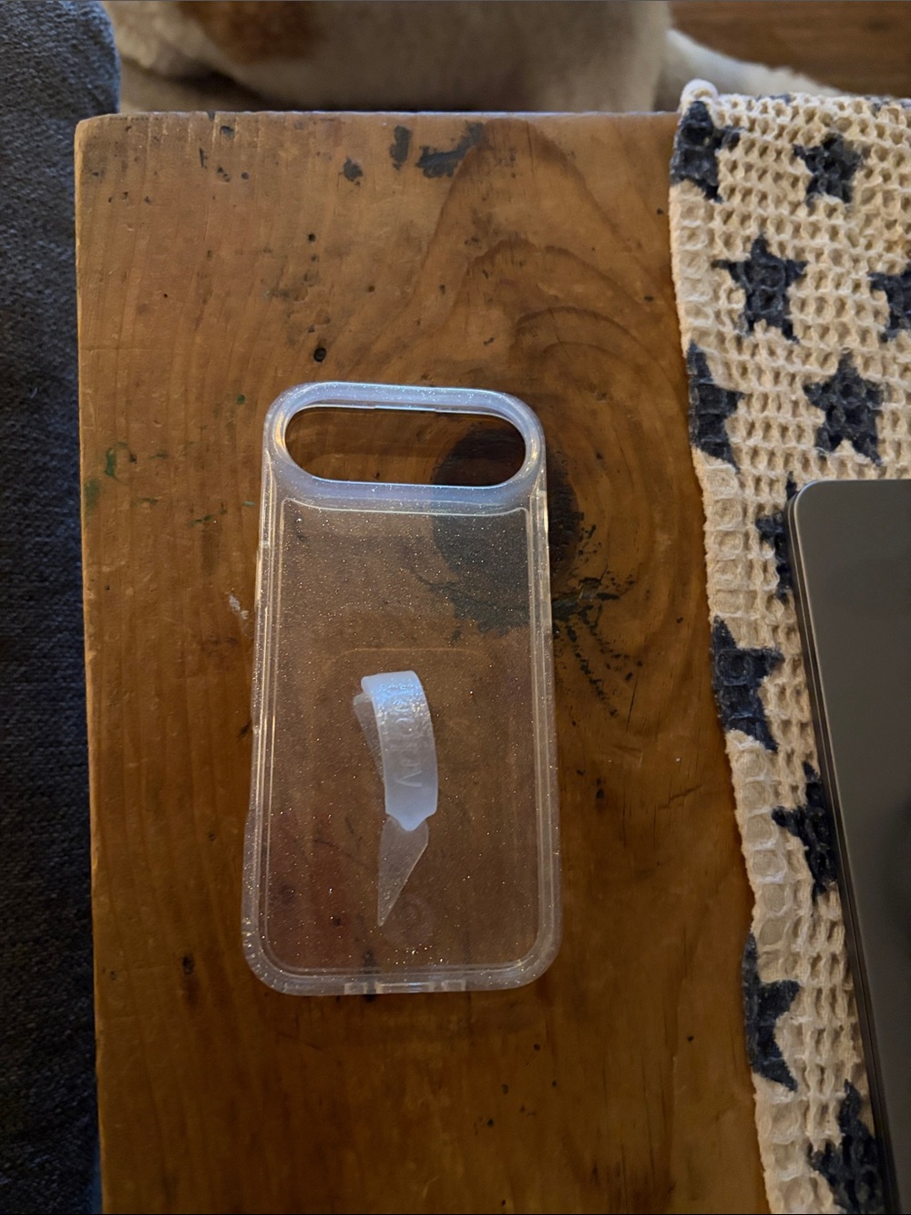 Loopy case for iPhone Air- clear & sparkles